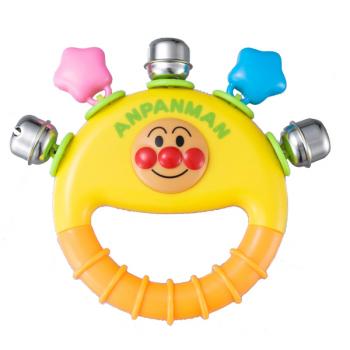 面包超人玩具 婴儿手铃铛彩色双星星摇铃玩具 3岁+
