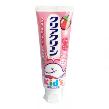 日本花王婴幼儿护齿防蛀木糖醇草莓味牙膏 70g