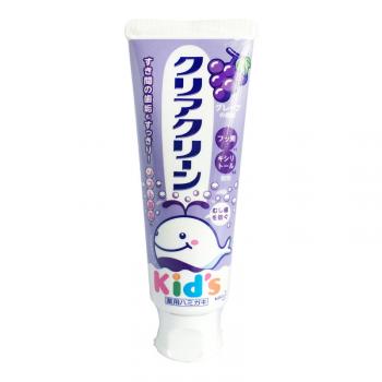 花王牙膏 婴幼儿护齿防蛀木糖醇葡萄味牙膏 70g