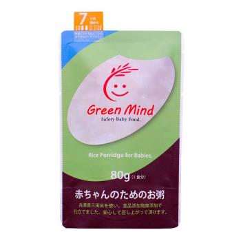 Green Mind 婴儿营养即食米粥 无添加优质日本米 7个月+ 6袋