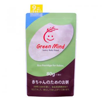 Green Mind 婴儿营养即食米粥 无添加优质日本米 9个月+ 6袋