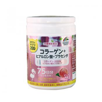 unimat riken维生素 含胶原蛋白+透明质酸+胎盘营养片桃子味 150g