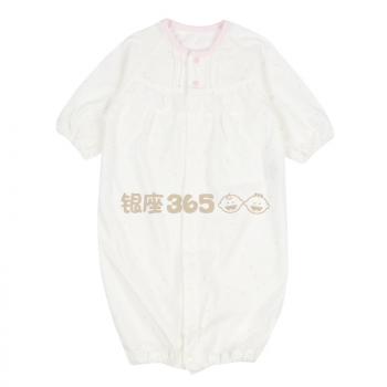 婴儿本铺Akachan/阿卡佳婴儿服 全棉长袖按扣两种穿法 粉色星星款