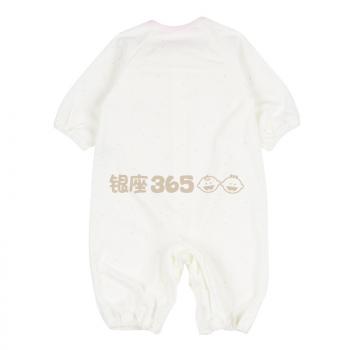 婴儿本铺Akachan/阿卡佳婴儿服 全棉长袖按扣两种穿法 粉色星星款