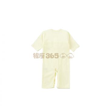 婴儿本铺Akachan/阿卡佳婴儿服 全棉长袖按扣两种穿法 黄色蕾丝小熊款