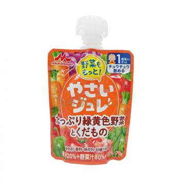 森永果冻 橙色蔬菜水果果汁吸吸乐啫喱 1岁+