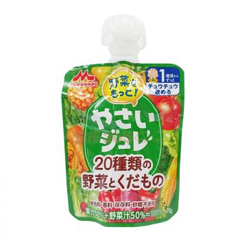 森永果冻 绿色蔬菜水果果汁吸吸乐啫喱 1岁+
