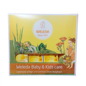 WELEDA婴儿洗护套装 金盏花婴儿宝宝润肤护理套装组合敏感肌肤可用