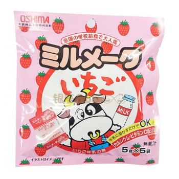 日本大岛牛奶营养补充剂草莓味   25g (5gx5袋）
