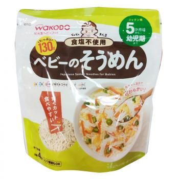 wakodo/和光堂面条 宝宝面条 营养碎面条不含盐130g 5个月+