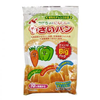 Kanemasu金增小面包 宝宝零食南瓜和胡萝卜蔬菜面包 10个月+