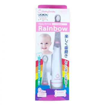Baby Smile电动牙刷 柔软刷毛含有彩虹灯光 粉色款 0个月+